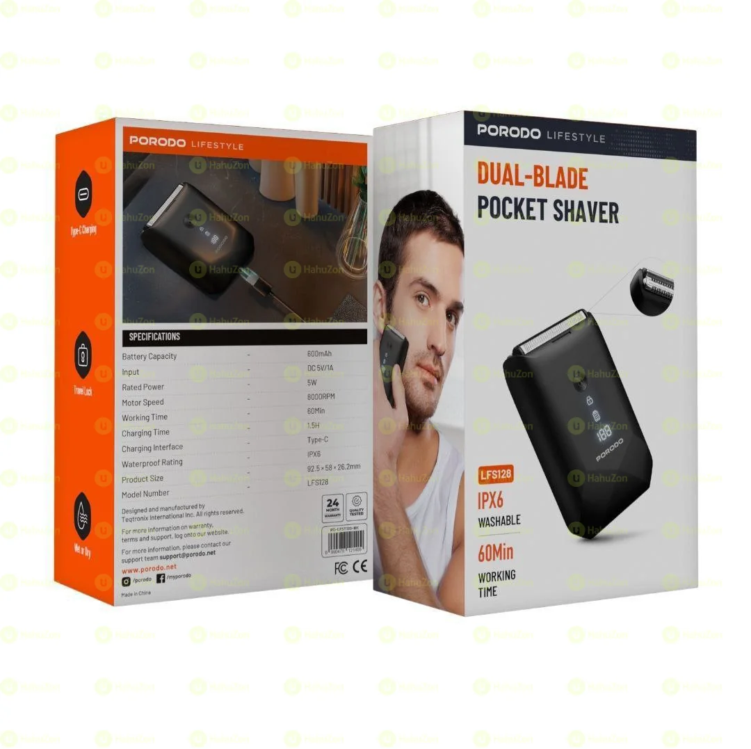 Porodo Dual-Blade Pocket Shaver