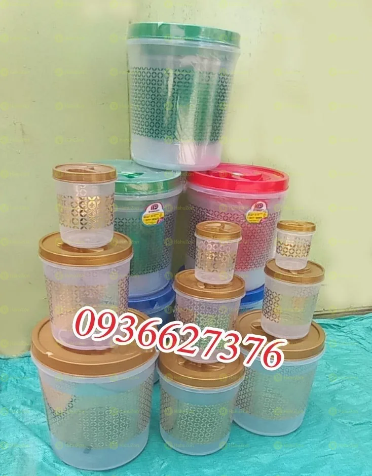 Plastic Containers 9 Pcs Set