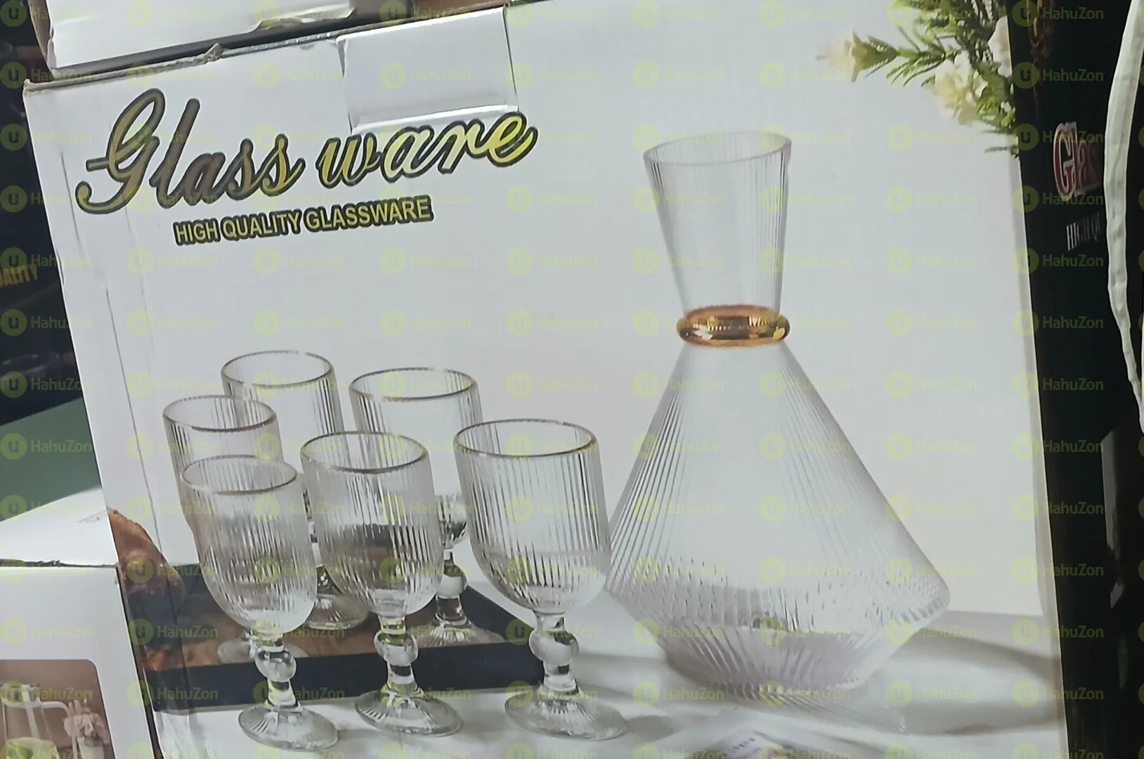 Ribbed Glassware Set