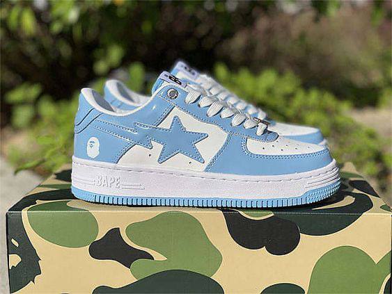 Bape sta Blue An White Low Men’s Shoes