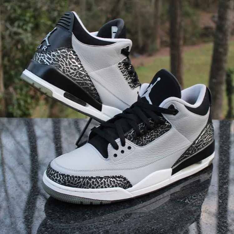 Nike Air Jordan 3 Wolf Grey Men's Shoes