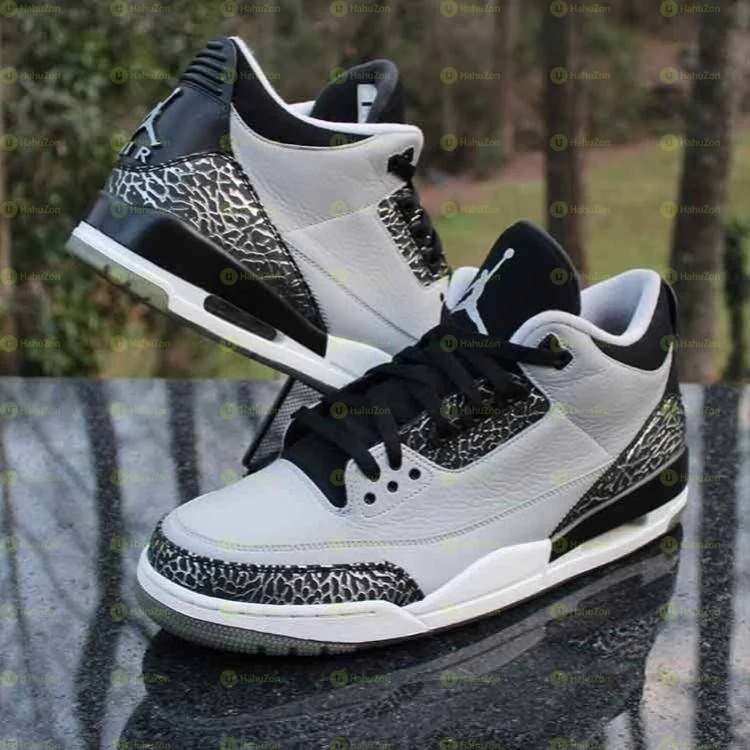 Nike Air Jordan 3 Wolf Grey Men's Shoes