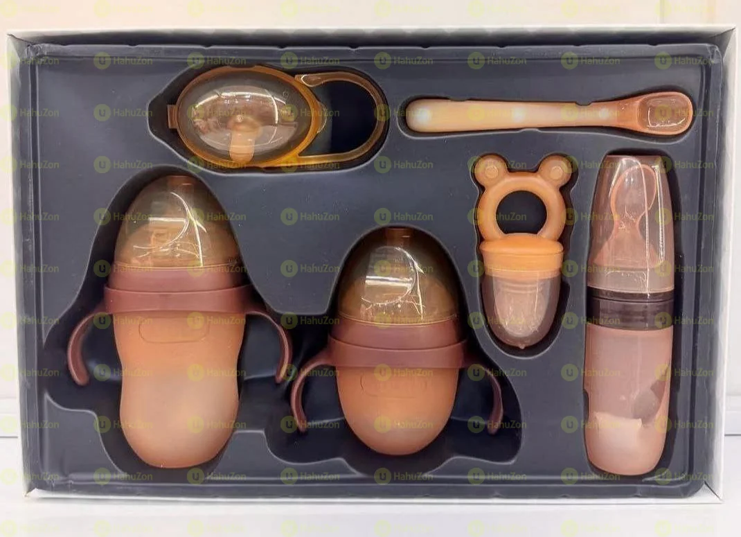 6 Pieces BPA Free Silicone Baby Bottles Or Feeding Sets