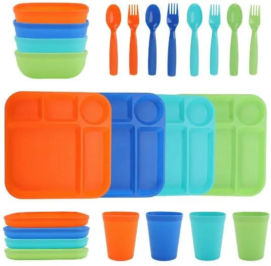 24-Piece Kids' Dinnerware Set