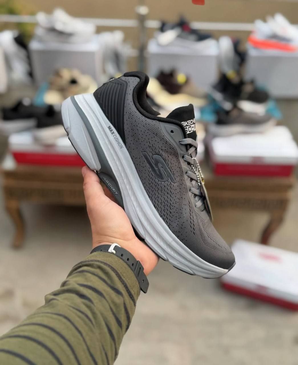 Skechers Go Walk Distance Walker Durable Breathable Low Top Shoes