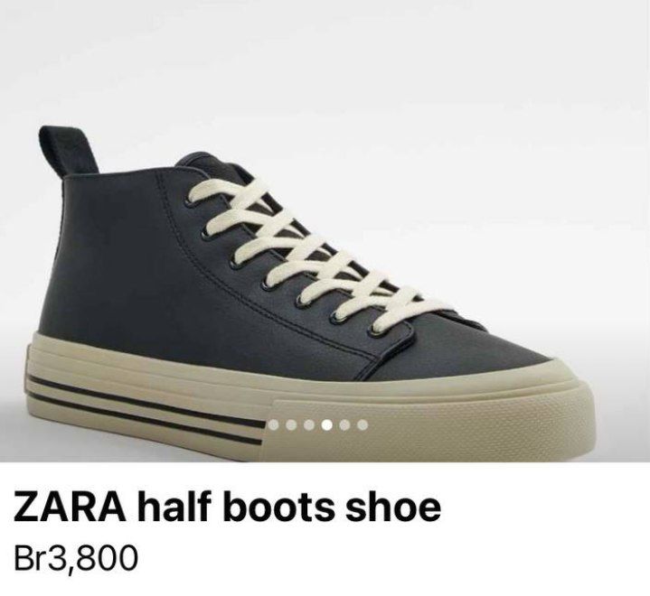Zara Navy Leather Men’s Shoes