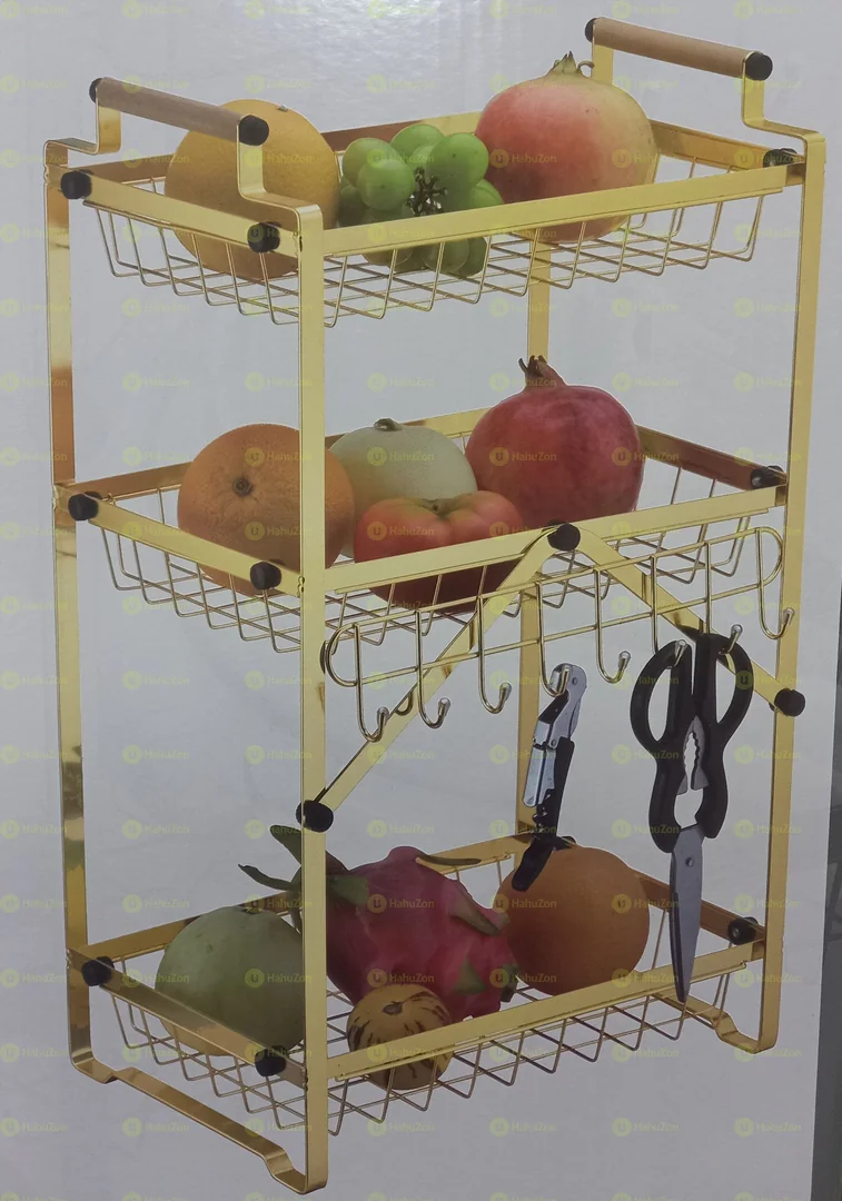 ባለ3 መደርደሪያ የፍሩት ራክ