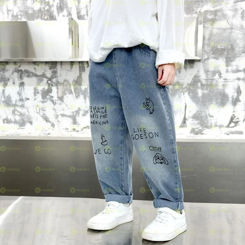 Toddler Boys Polished Jeans Versatile Pants