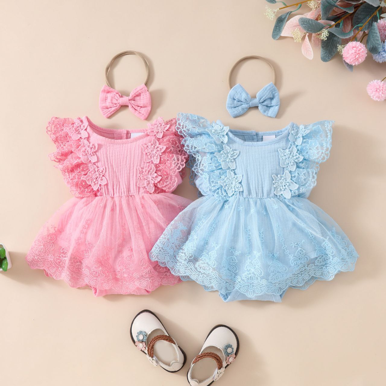 2 Pcs Cute Babygirl Set Outfit