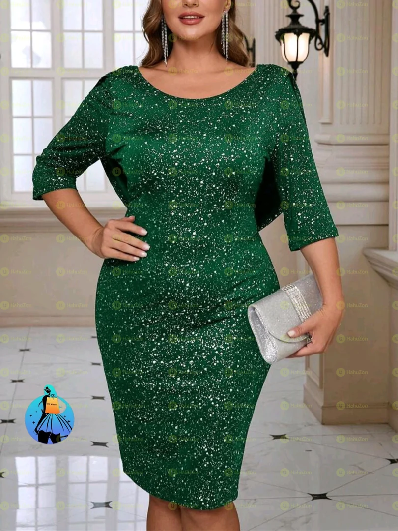 Clasi Plus Size Women Elegant Evening Party Dress