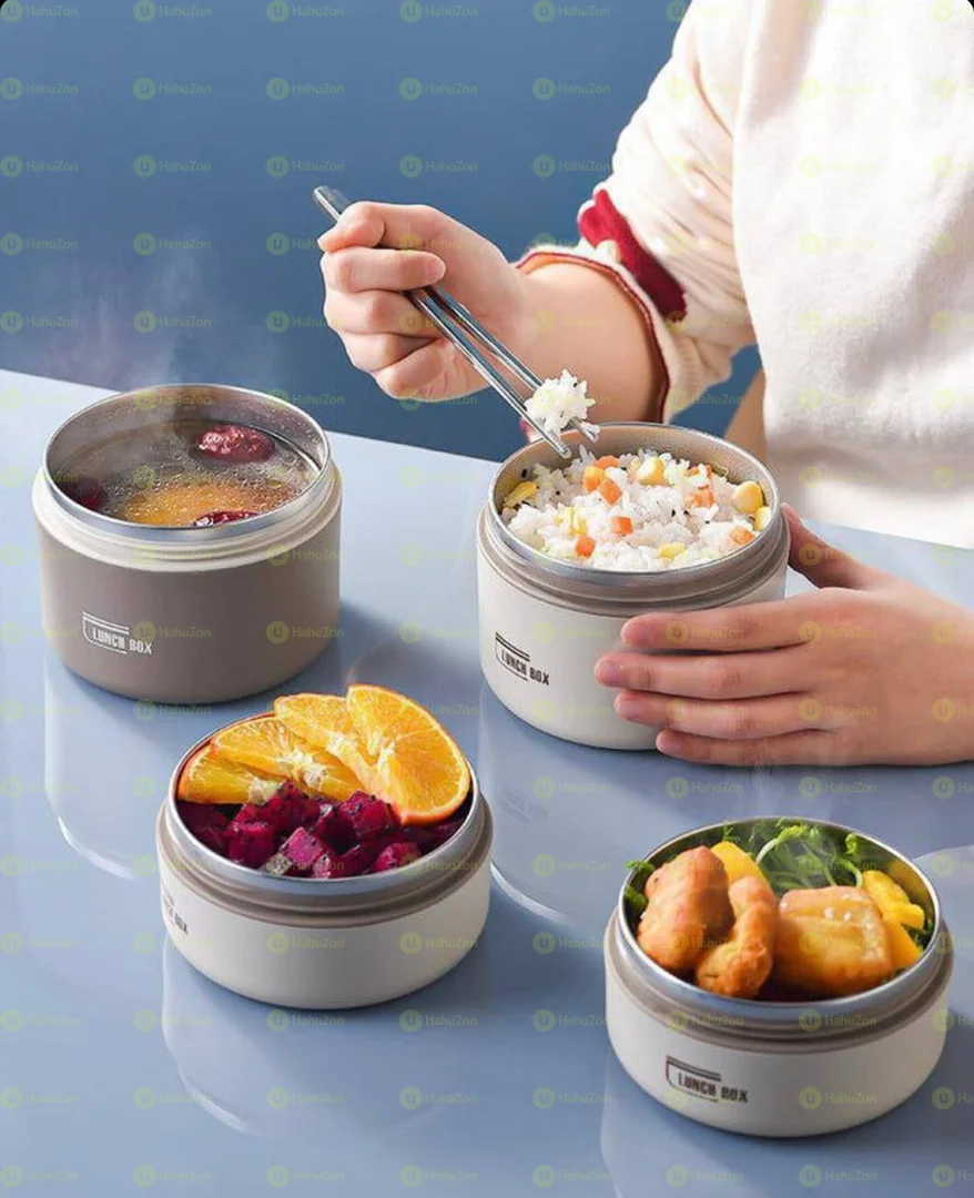 Isolated Lunch Box with Bag