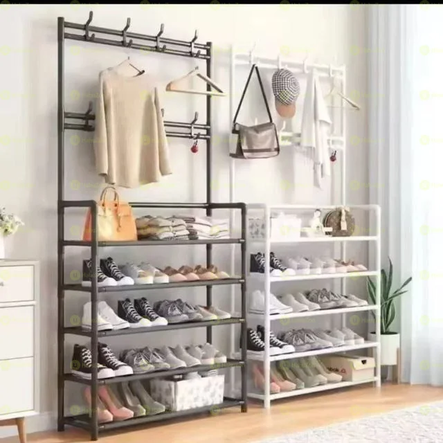 የጫማና ኮፍያ መደርደሪያ