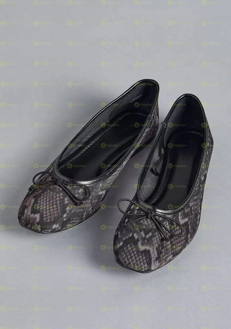 Max Slip On Mesh Bow Ballerina Women's Shoes