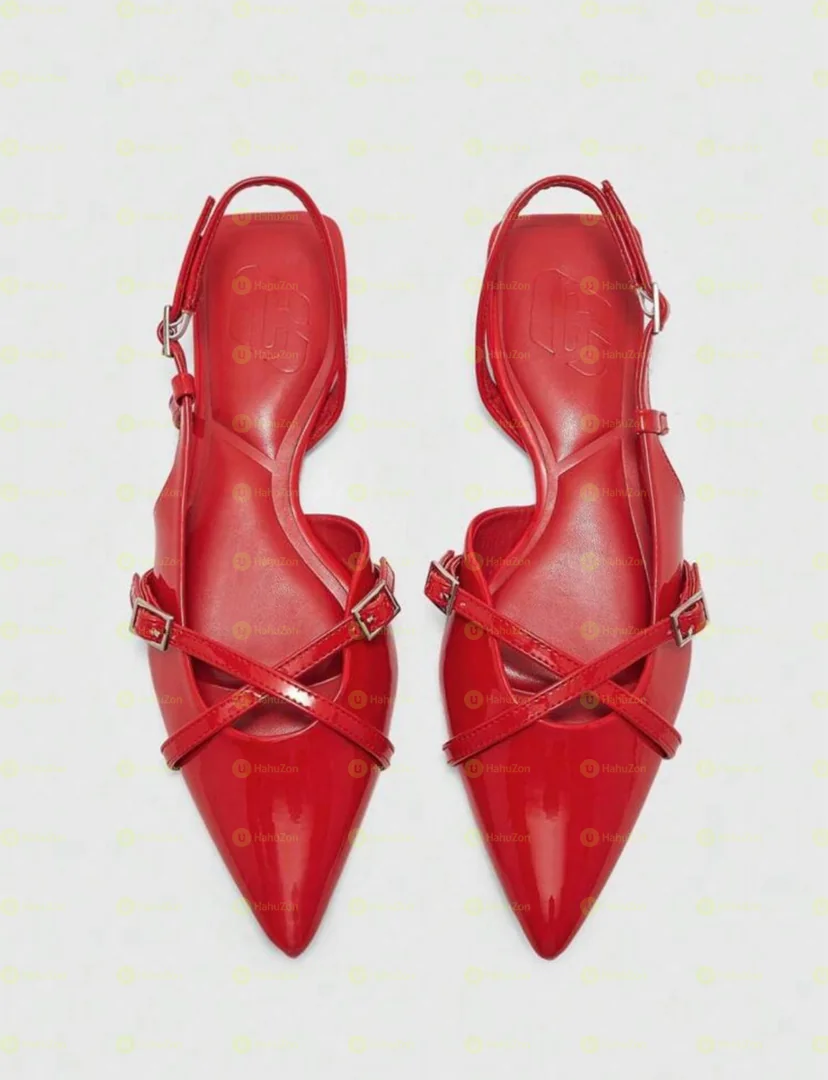 Pointed Toe Flat Sandals