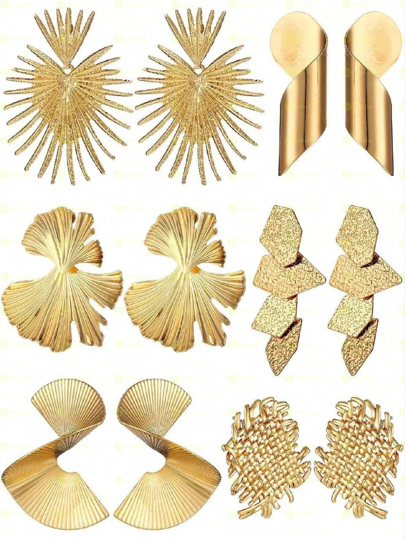 Golden Women's Earrings