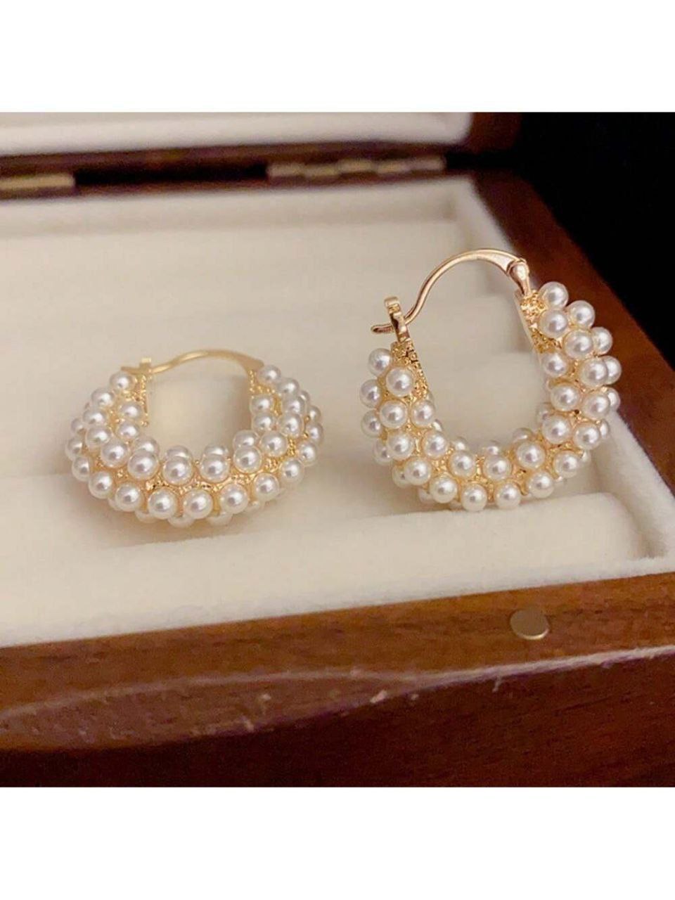 Women's White Earrings