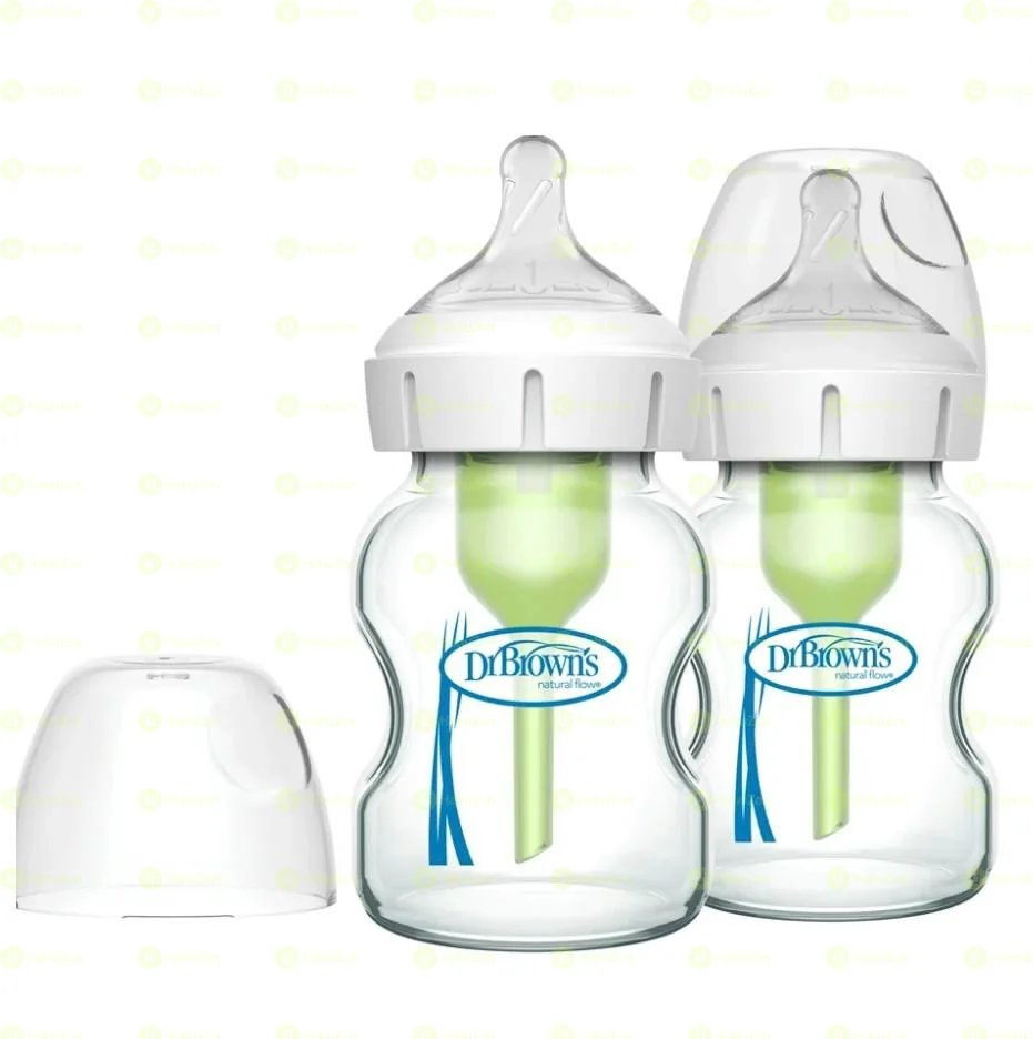 Dr. Brown's Anti-Colic Options+ Wide-Neck Glass Baby Bottle