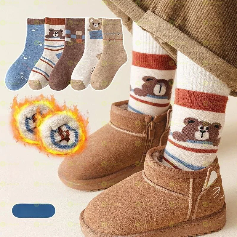 5 piece Set Winter Very Warm Floor Socks