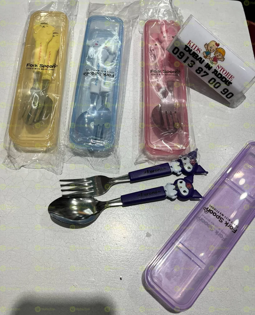 2 ፒስ ሹካ እና ማንኪያ