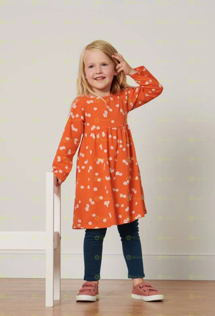 Tchibo Toddler Girls Allover Print Casual Dress