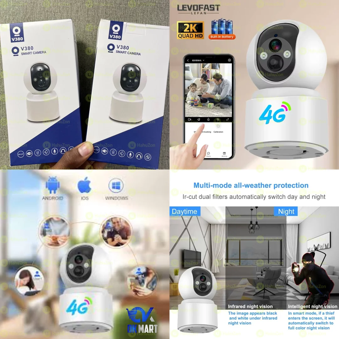 Rechargeable Sim Support Camera