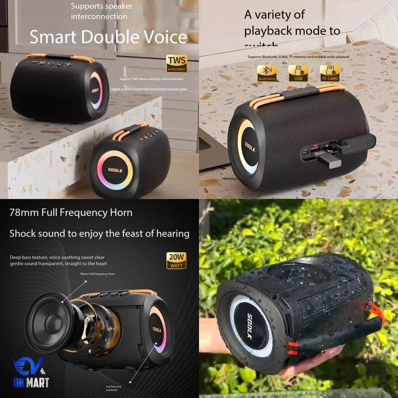 SODLK Bluetooth Speaker