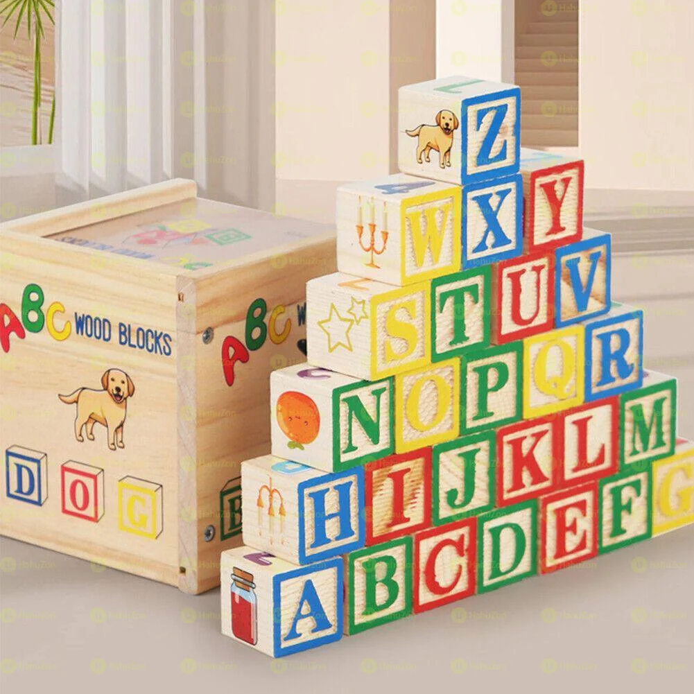 WOODEN ABC BOX