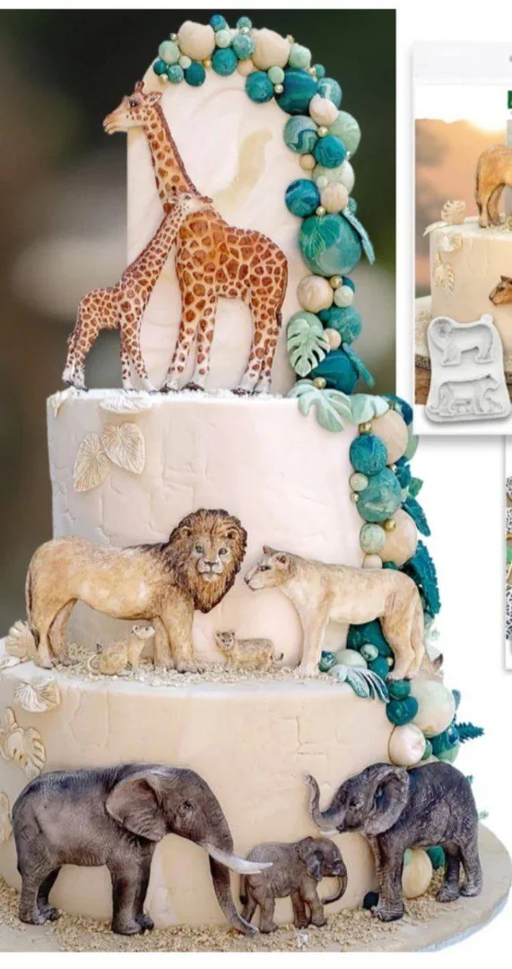 Safari Animals Silicone Mould