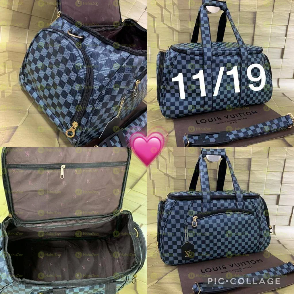 LV design Customized on Mont Blanc Gym bags