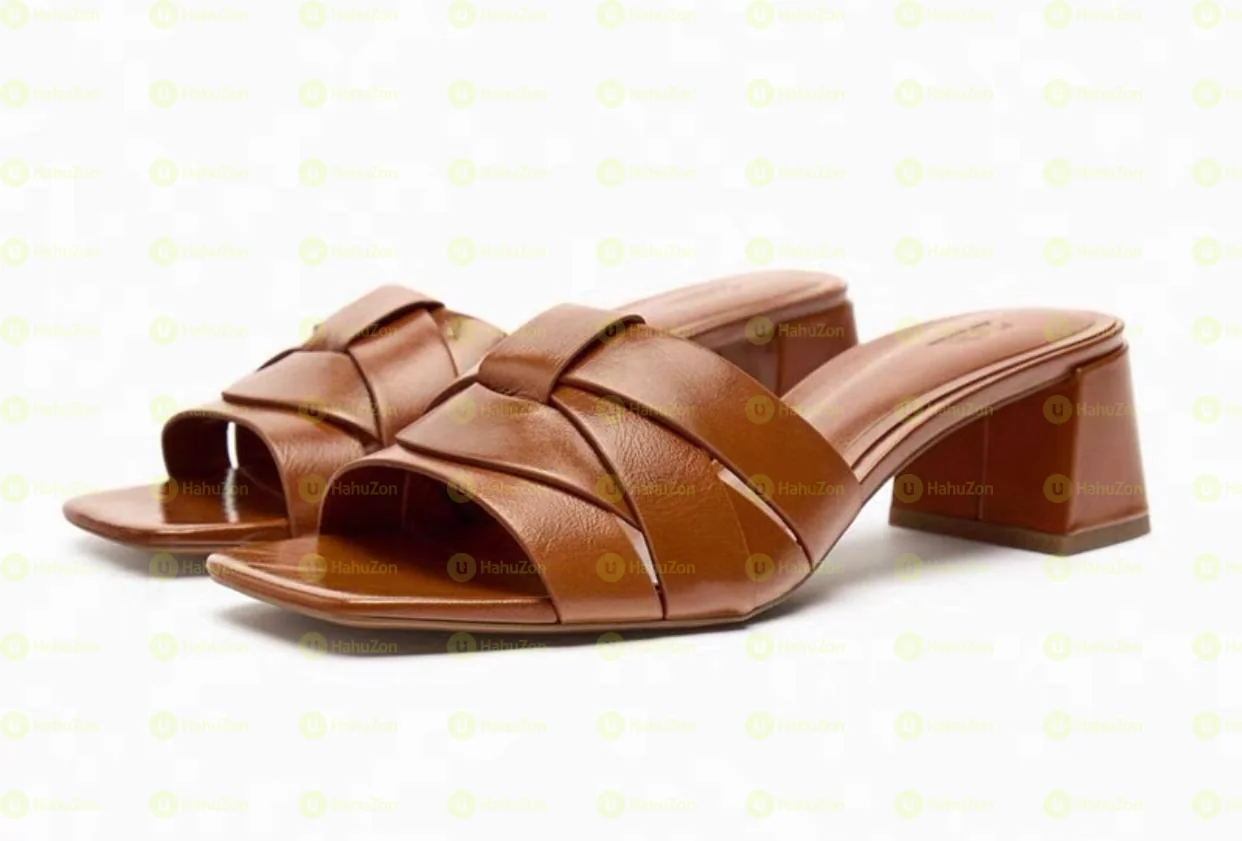 Brown Zara Block Heel