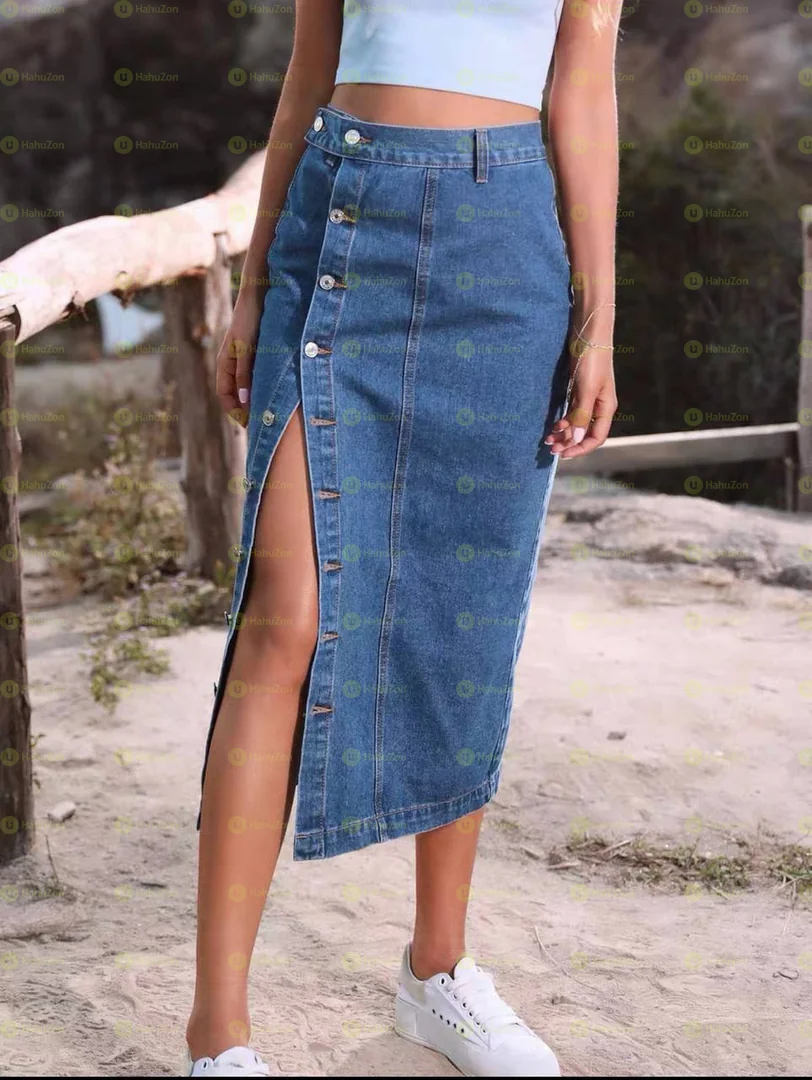 Omo Color Jeans Skirt