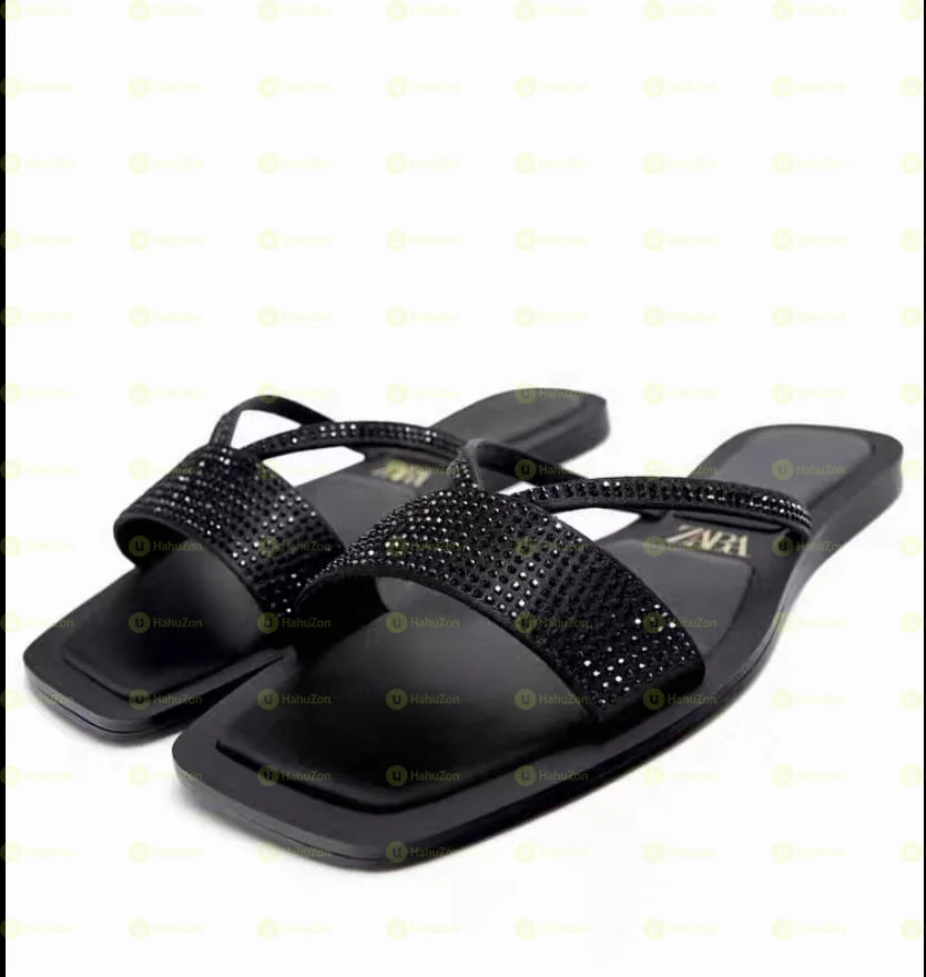 Zara Glitter Flat Shoes