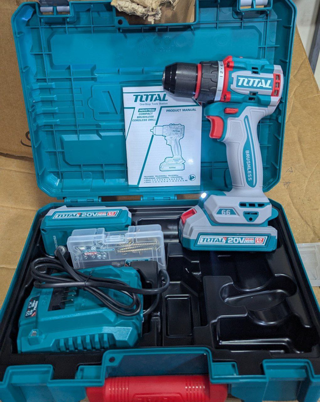 Total Recharge Bel Drill 20V Brushless
