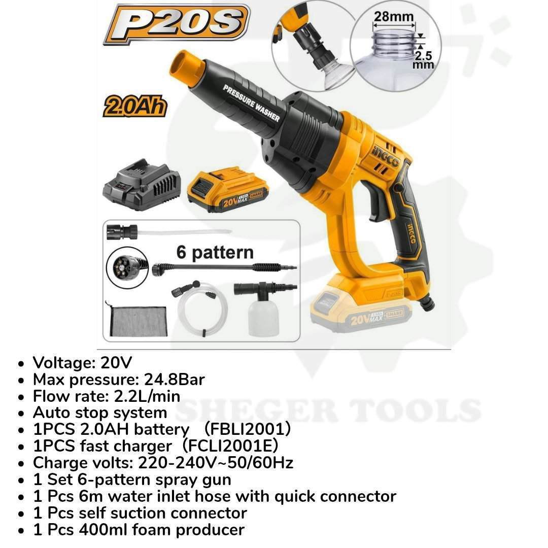 Cordless Pressure Washer 20V
