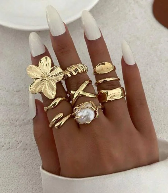 9pc Ladies Rings