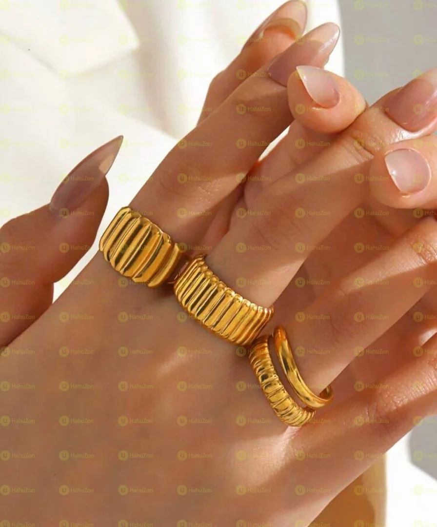 3pc Stainless Steel Rings