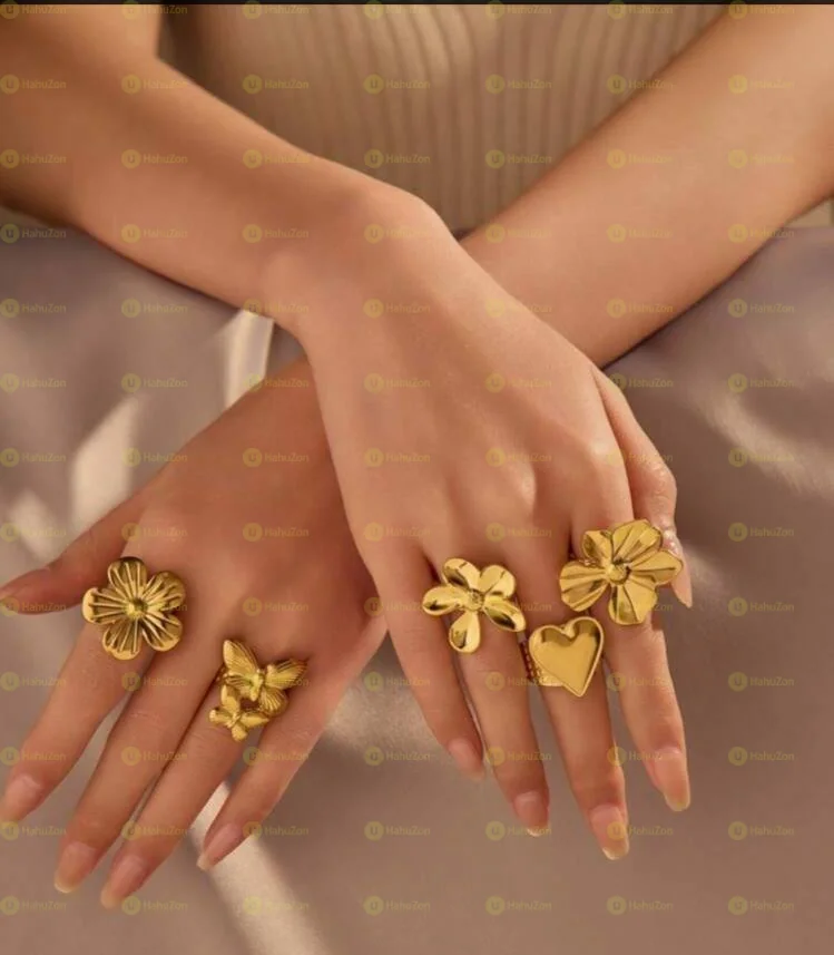 5pc Stainless Steel Rings