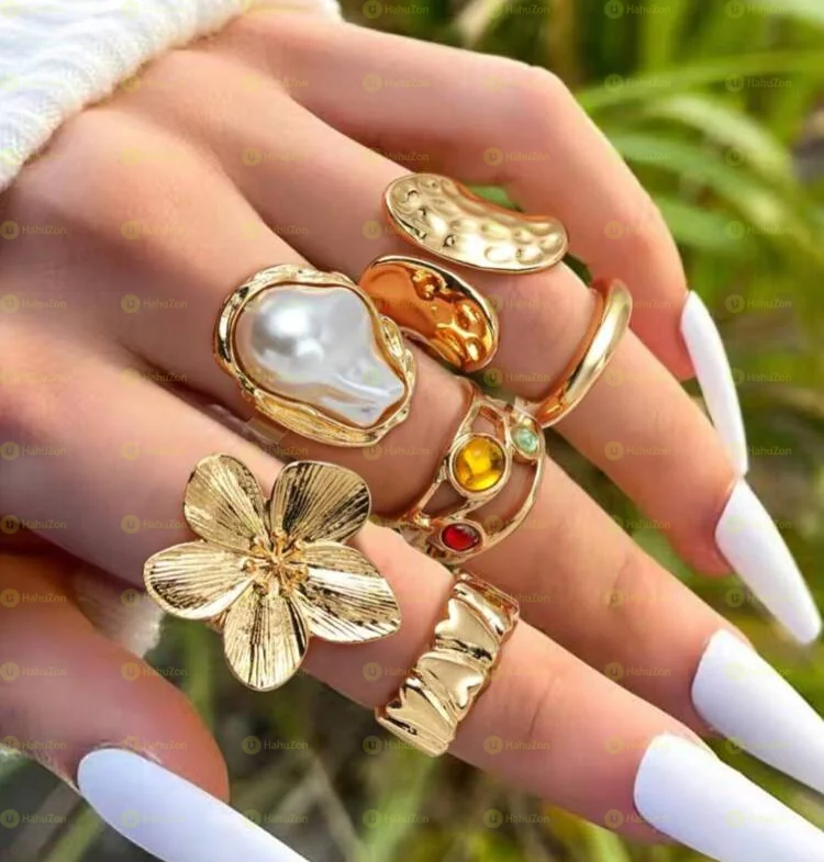 5pc Ladies Rings