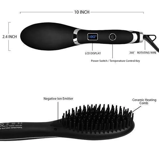 Pro Gemei Professional Hair Straightner Brush