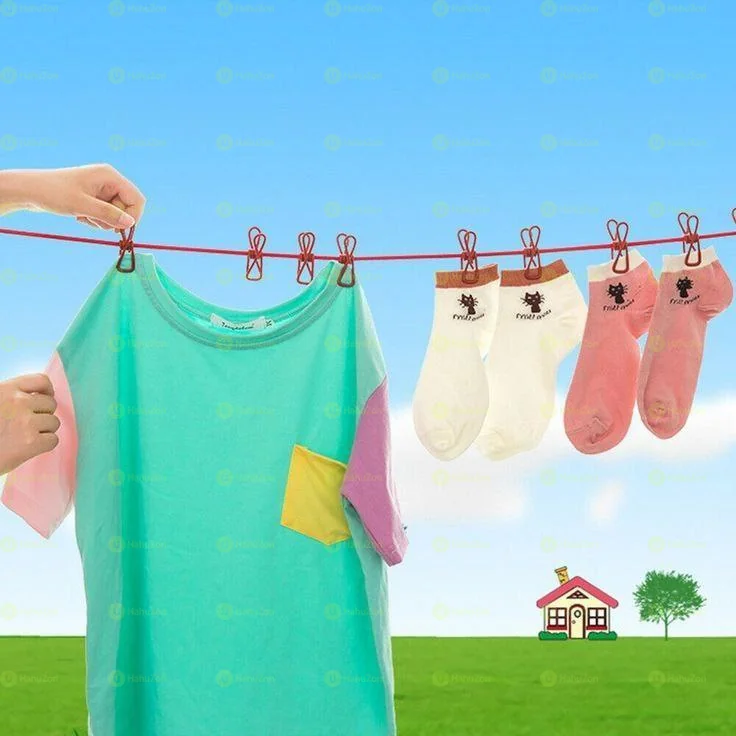 Portable Drying Rack Clips Cloth Hanger