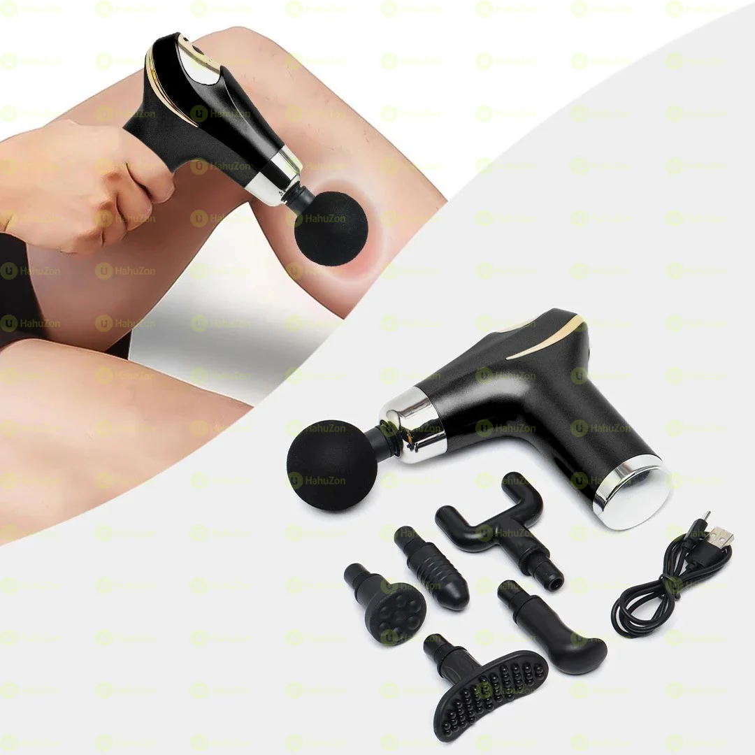 Compact Power Massager With 6 Interchangable Heads