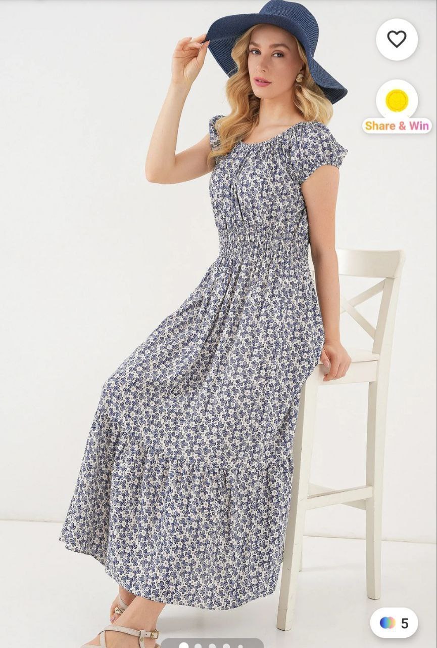 Gathered Collar Detailed Dress