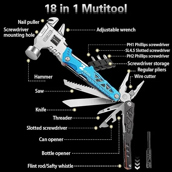 8in1 Multi-functional Outdoor Tool