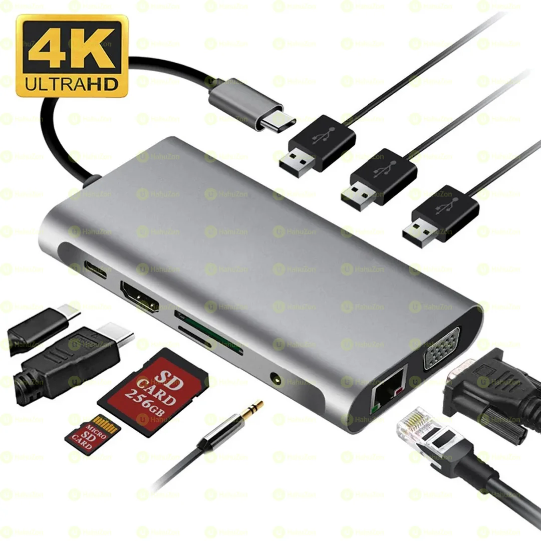 11in1 USB C Adapter includes USB