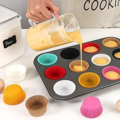 12 Holes Cup + Silicon Baking Molds Muffin Pan