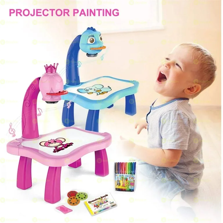 Kids Painting Projector Desk