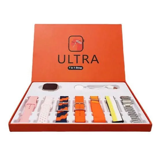 7in1 Ultra Smart Watch with 7 Straps