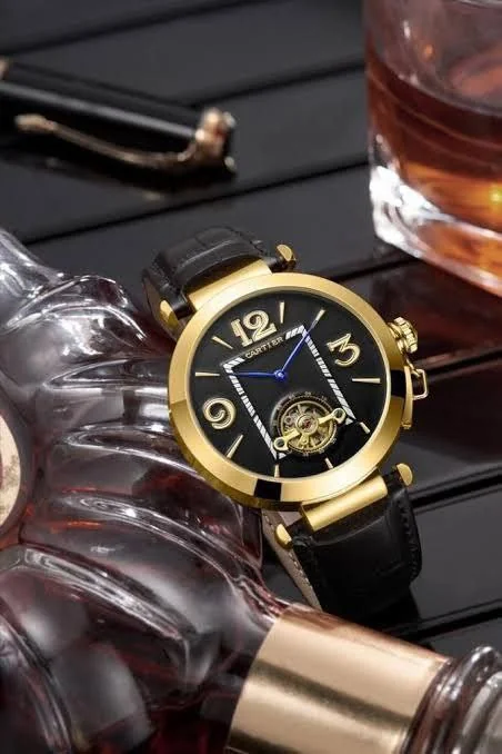 Cartier Automatic Leather Men's Watches