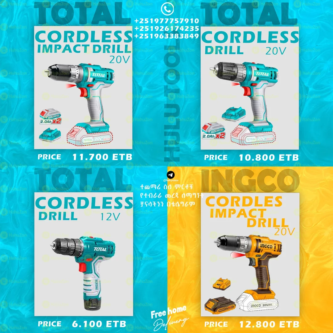 CORDLESS DRILLS