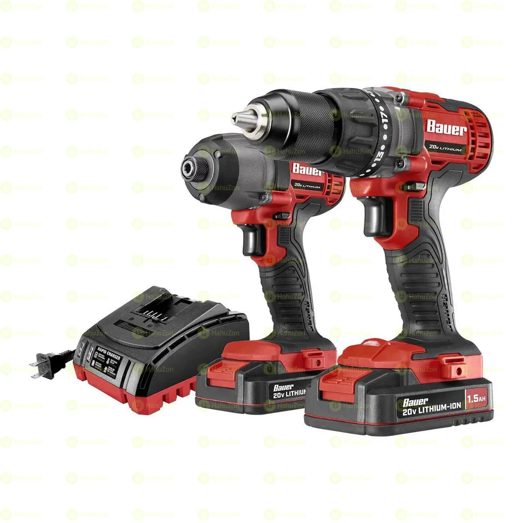BAUER 20V 2-Tool Cordless Drill and Impact